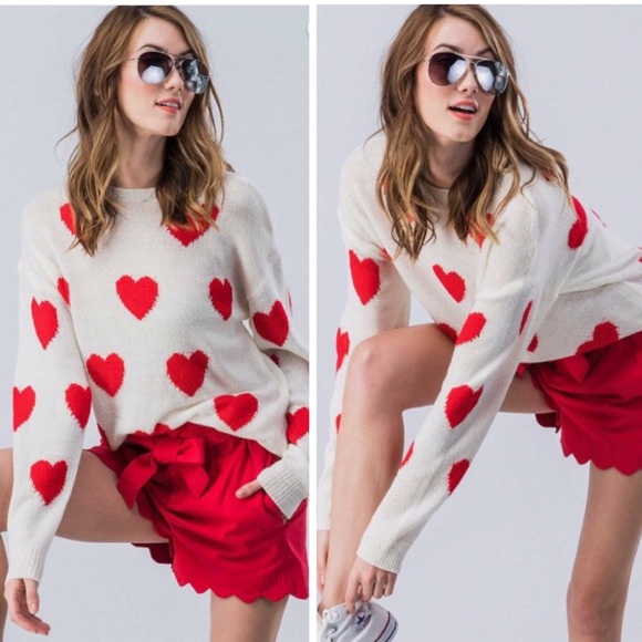 Last 1️⃣ Valentine Heart Knit Sweater - Picture 5 of 7